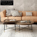 Modern Solid Wood & Metal Living Room Center Coffee Table Set