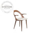 Modern Solid Wood Nordic Open Oval Back Creative Dining Chair