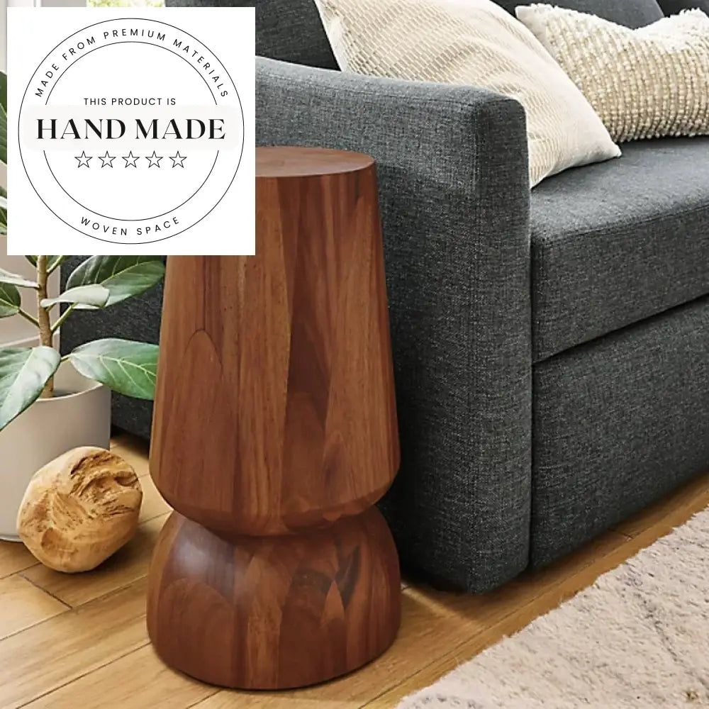 Modern Solid Wood Nordic Stump Stool and Side Table