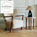 Modern Solid Wood Plush Reclining Armchair Leisure Chair