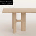 Modern Solid Wood Rectangle Dining Table, 6-8 Seater Dining Table