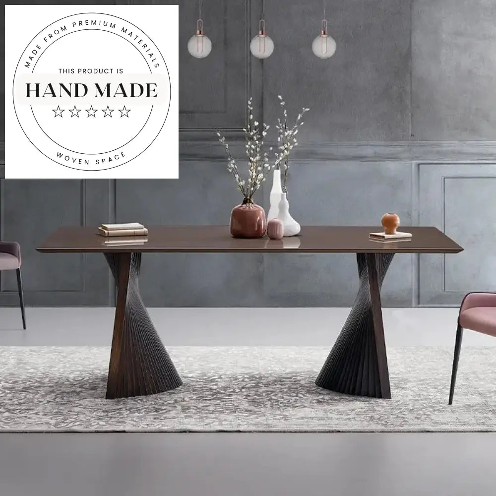 Modern Solid Wood Rectangular 6-8 Seater Restaurant Meeting Dining Table