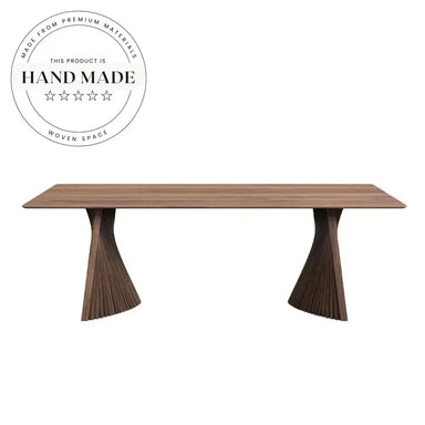 Modern Solid Wood Rectangular 6-8 Seater Restaurant Meeting Dining Table