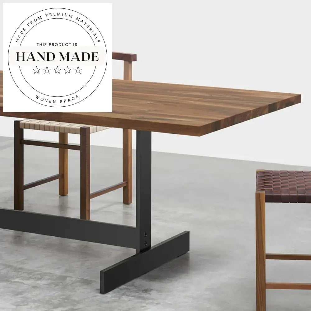 Modern Solid Wood Rectangular Conference and Home Dining Table