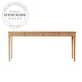Modern Solid Wood Rectangular Groove Design Home Office Storage Desk