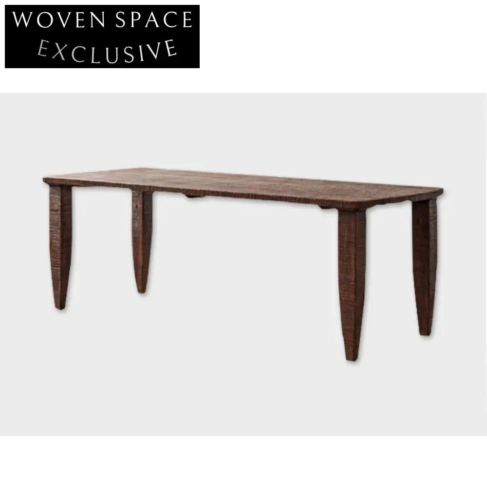 Modern Solid Wood Rectangular Handcrafted Contemporary Dining Table
