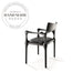 Modern Solid Wood Retro Rattan Back Designer Leisure Dining Chair