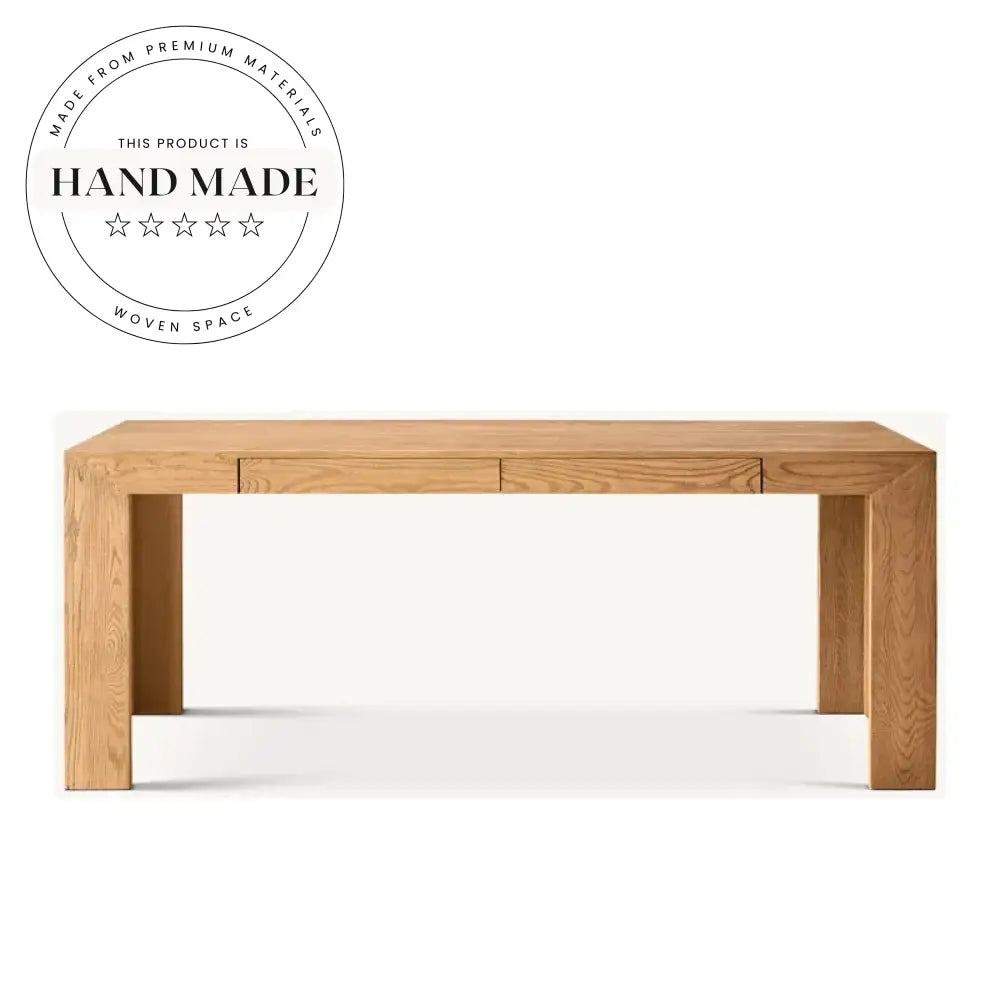 Modern Solid Wood Rotary Secretaire Nordic Study Home Office Desk