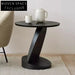 Modern Solid Wood Round Corner Tea Table for Living Room Cafe Decor