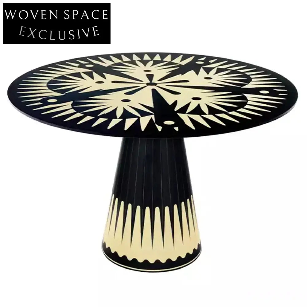 Modern Solid Wood Round Dining Table for Home and Restaurant Use