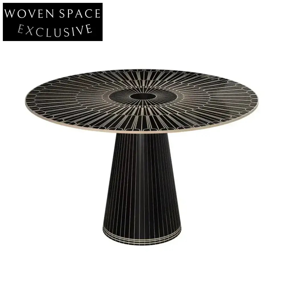 Modern Solid Wood Round Dining Table for Home and Restaurant Use