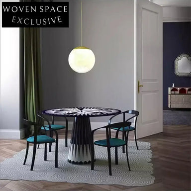 Modern Solid Wood Round Dining Table for Home and Restaurant Use