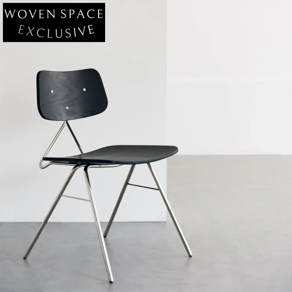 Modern Solid Wood Seat Metal Legs Dining Chair for Home & Restaurant