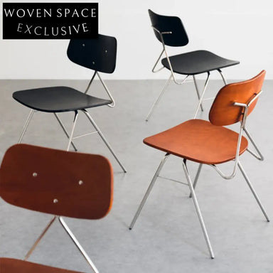 Modern Solid Wood Seat Metal Legs Dining Chair for Home & Restaurant