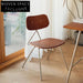 Modern Solid Wood Seat Metal Legs Dining Chair for Home & Restaurant