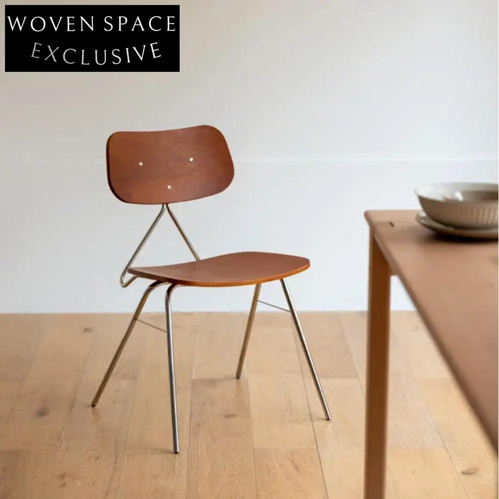 Modern Solid Wood Seat Metal Legs Dining Chair for Home & Restaurant