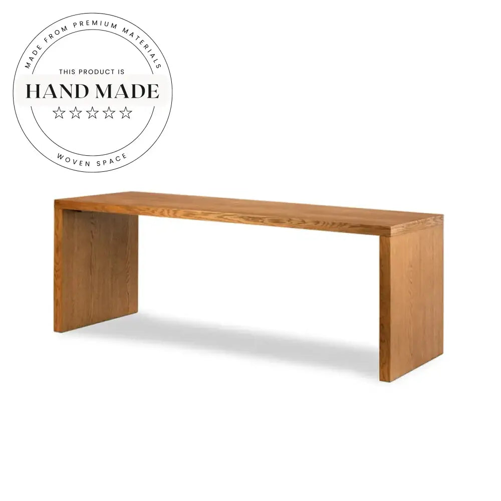 Modern Solid Wood Slab Office Computer Writing Study Desk