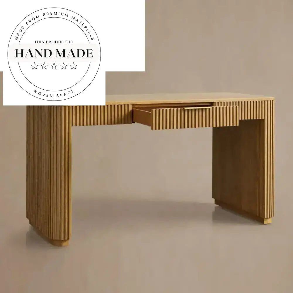 Modern Solid Wood Storage Study Desk with Drawers Secretaire Desk