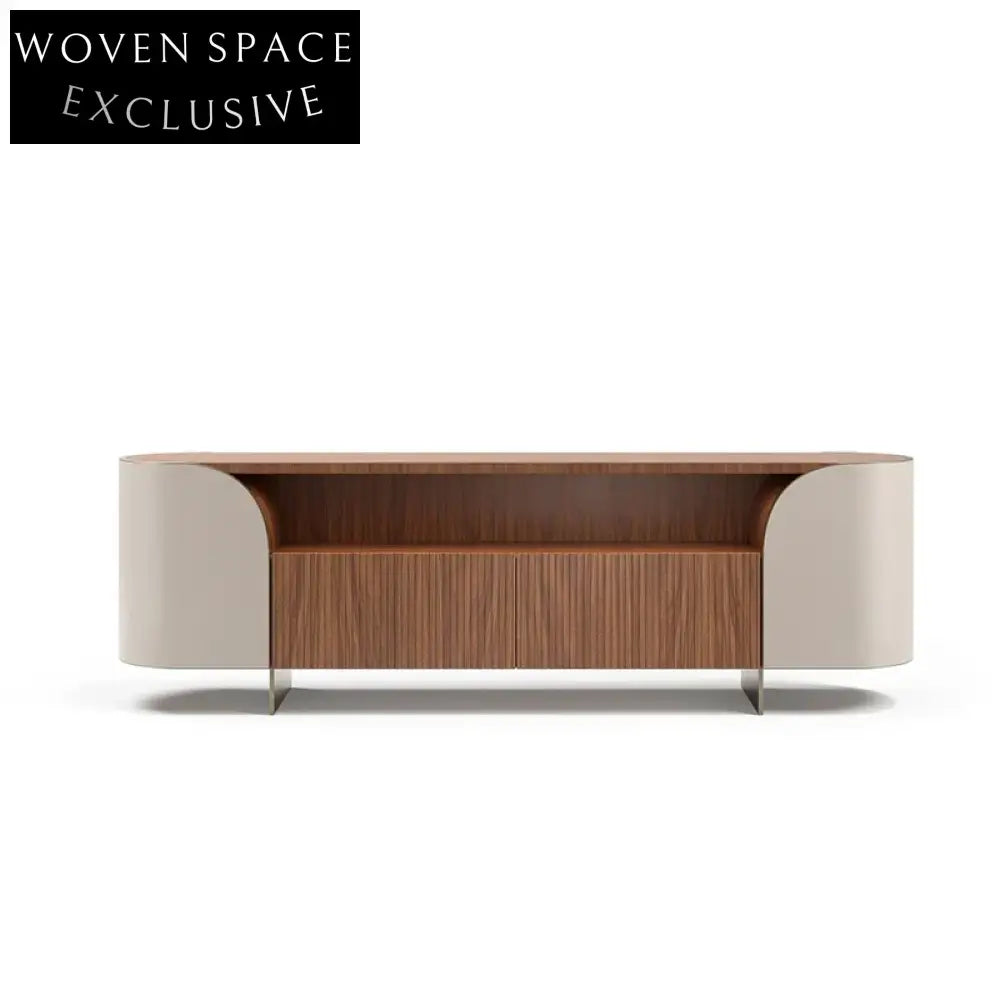 Modern Solid Wood TV Console Sideboard Home Villa Dining Hallway Cabinet