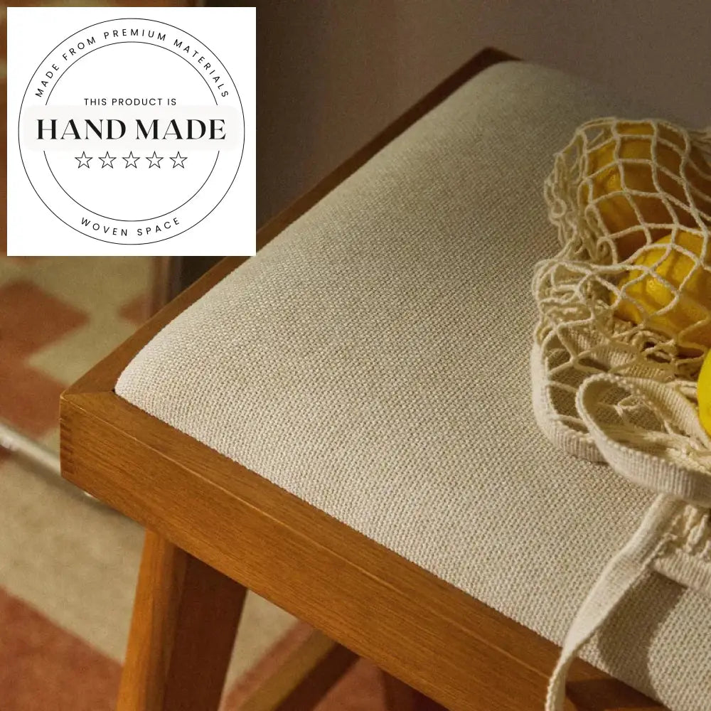 Modern Solid Wood Upholstered Kitchen Counter Height Bar Stool