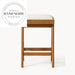 Modern Solid Wood Upholstered Kitchen Counter Height Bar Stool