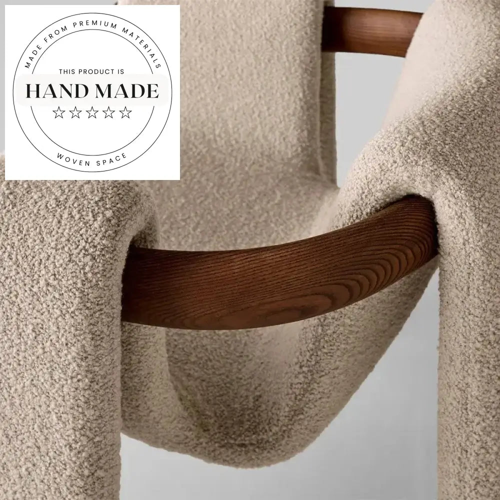 Modern Solid Wood Upholstered Reclining Living Room Accent Chair