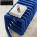 Modern Spring Ottoman Bench with Wire Base for Living Room Seating