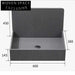 Modern Square Black Resin Wall-Hung Bathroom Sink – Premium Artificial Stone