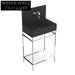 Modern Square Black Resin Wall-Hung Bathroom Sink – Premium Artificial Stone
