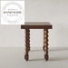 Modern Square Brown Solid Wood Nordic Minimalist Coffee Side Table