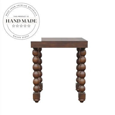 Modern Square Brown Solid Wood Nordic Minimalist Coffee Side Table