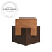 Modern Square Brown Solid Wood Retro Nordic Corner Side Table