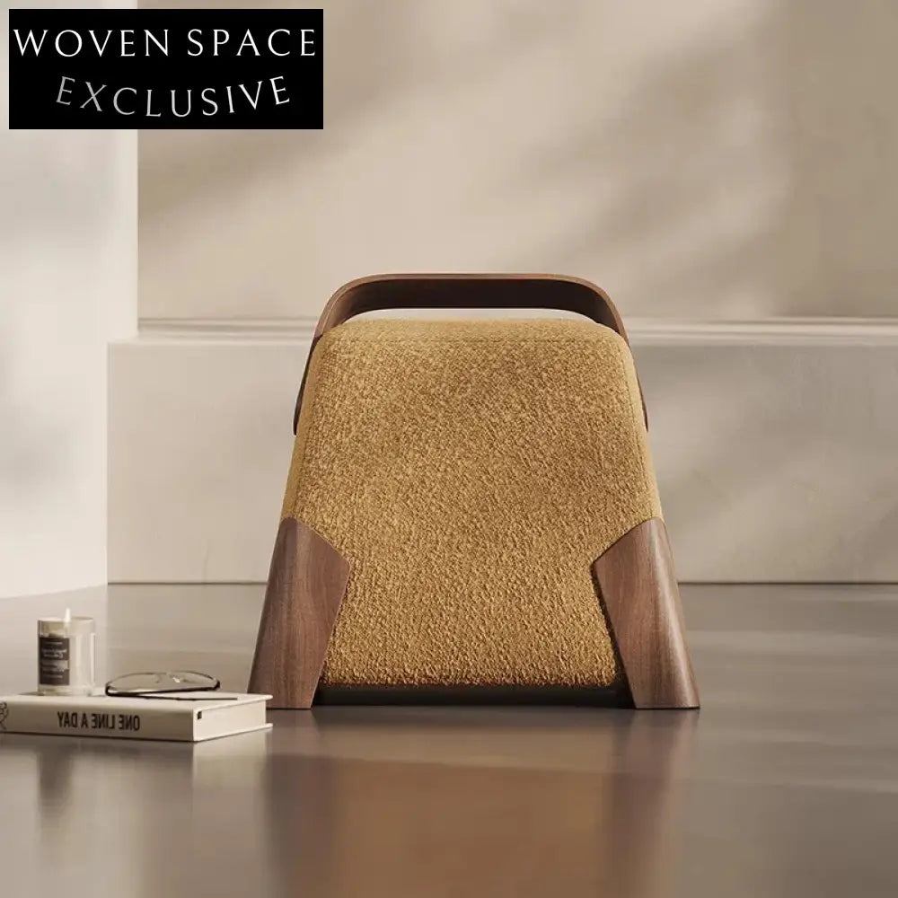 Modern Square Fabric Ottoman Chair - Versatile Living Room Footrest Stool