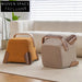 Modern Square Fabric Ottoman Chair - Versatile Living Room Footrest Stool