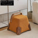 Modern Square Fabric Ottoman Chair - Versatile Living Room Footrest Stool