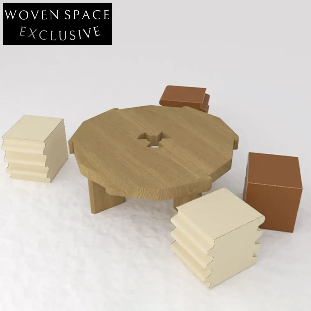 Modern Square Fabric Upholstered Living Room Bedroom Hospital Accent Ottoman