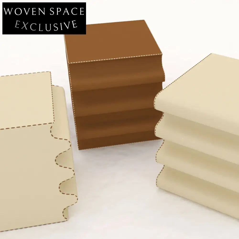 Modern Square Fabric Upholstered Living Room Bedroom Hospital Accent Ottoman