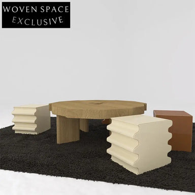 Modern Square Fabric Upholstered Living Room Bedroom Hospital Accent Ottoman