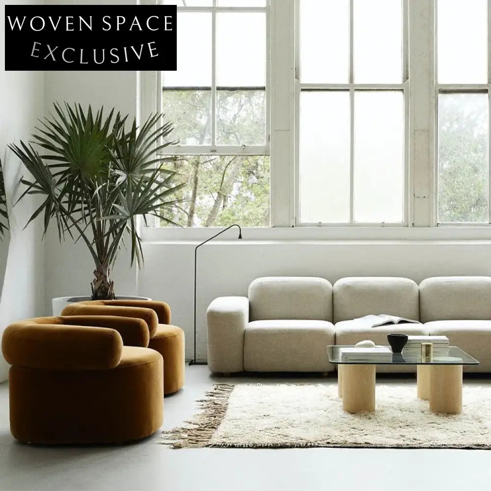 Modern Square Glass Top Living Room Center Table with Elegant Wood Base