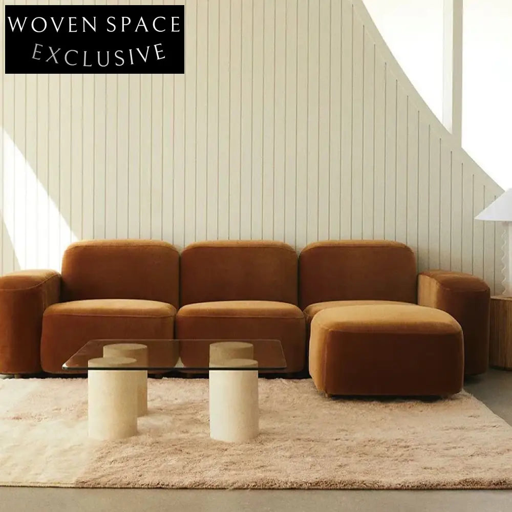 Modern Square Glass Top Living Room Center Table with Elegant Wood Base