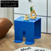 Modern Square Metal Accent Table, Animal Legs Design, Custom Color Coffee Table