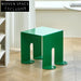 Modern Square Metal Accent Table, Animal Legs Design, Custom Color Coffee Table