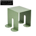 Modern Square Metal Accent Table, Animal Legs Design, Custom Color Coffee Table