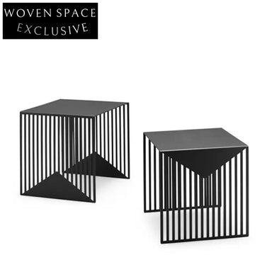 Modern Square Metal Wire Side Table – Elegant Living Room & Bedroom Coffee Table