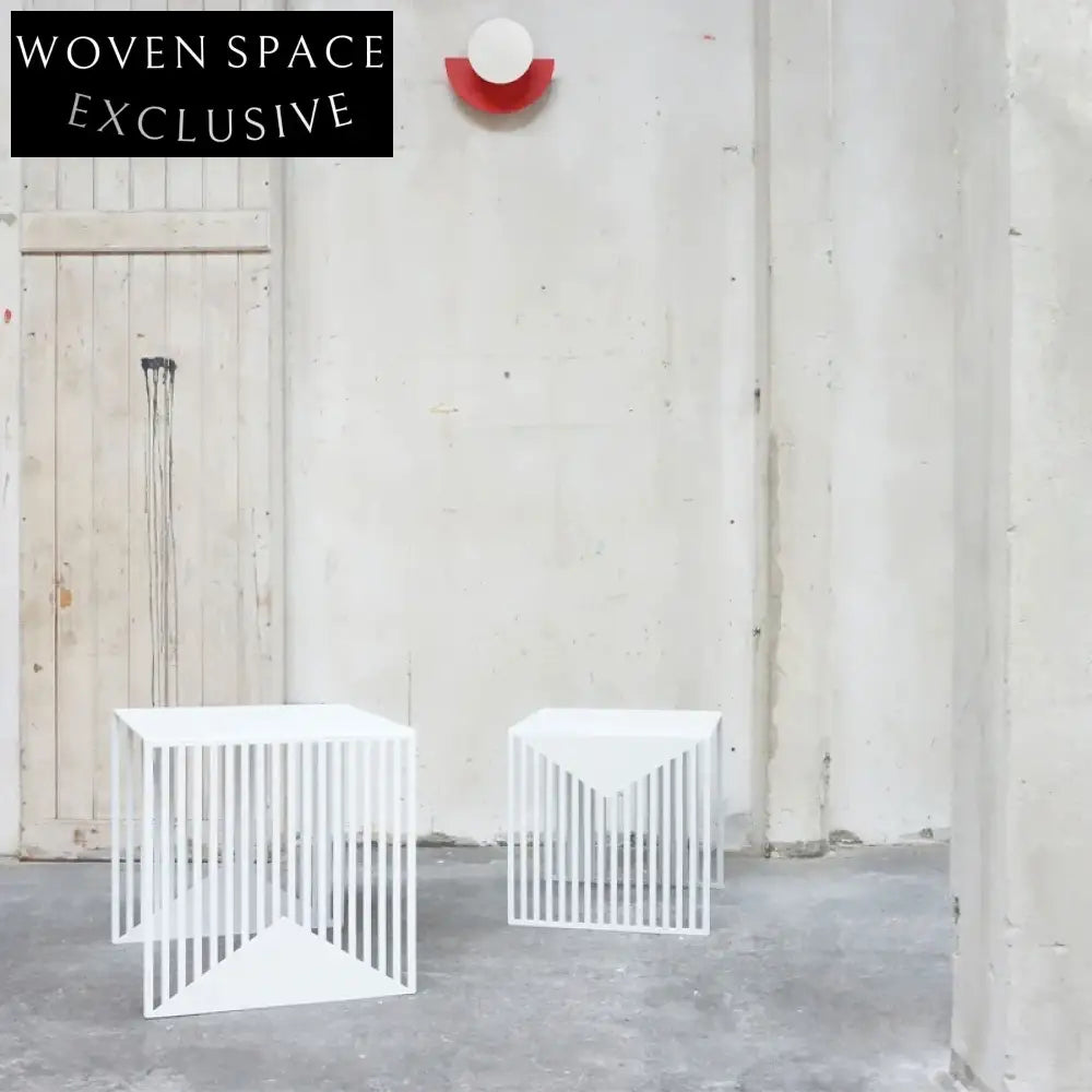 Modern Square Metal Wire Side Table – Elegant Living Room & Bedroom Coffee Table