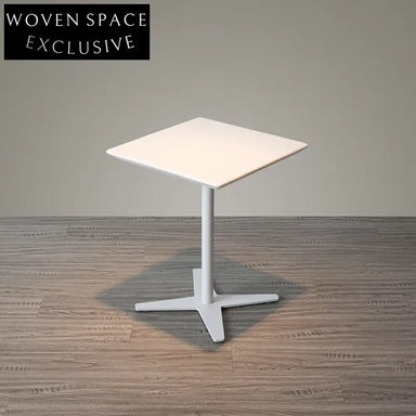 Modern Square Stainless Steel Patio Bar Dining Small Coffee Table