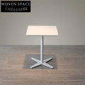 Modern Square Stainless Steel Patio Bar Dining Small Coffee Table
