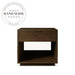 Modern Square Wooden Side Table with Storage Drawer Coffee Table