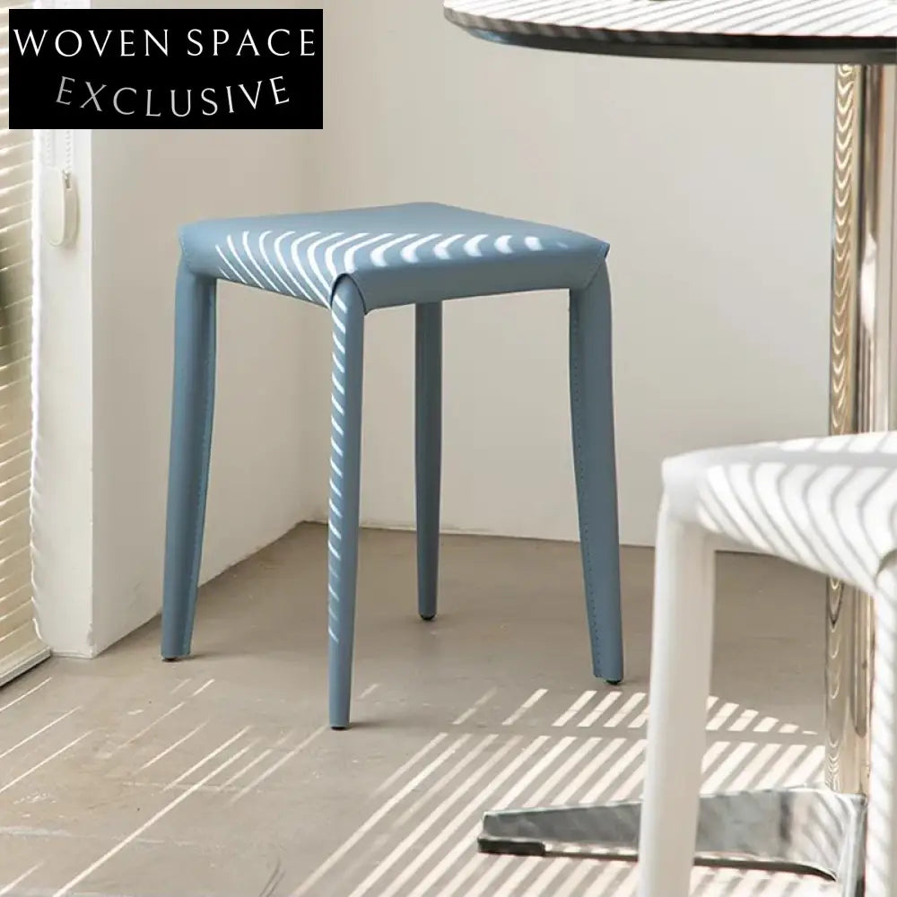 Modern Stackable Saddle Leather Dining Chair for Restaurants and Events