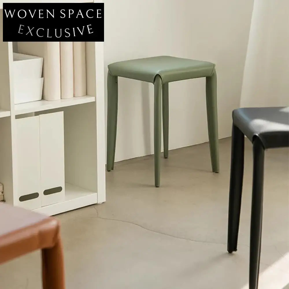 Modern Stackable Saddle Leather Dining Chair for Restaurants and Events